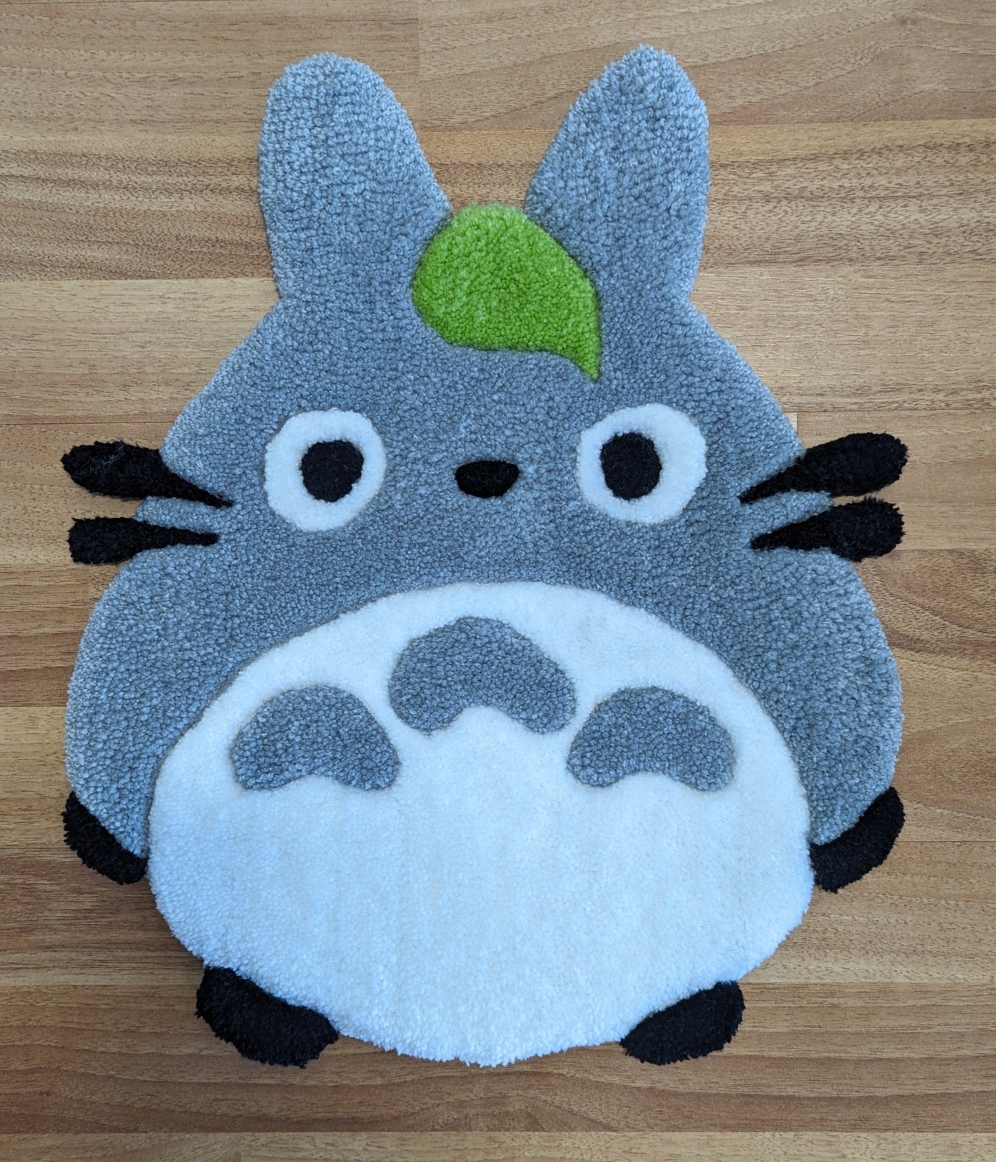 Totoro with Leaf Rug