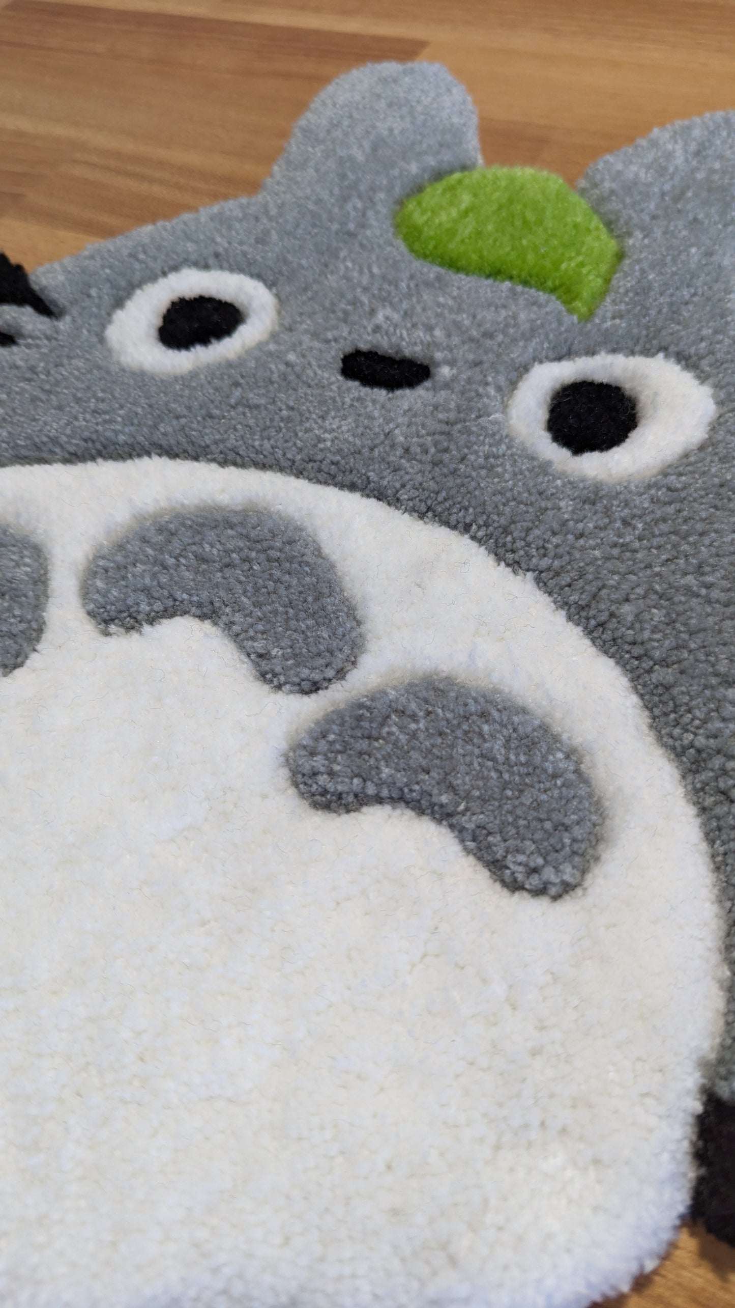 Totoro with Leaf Rug